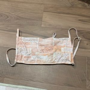 NWOT WeWoreWhat Letter Bikini Top
